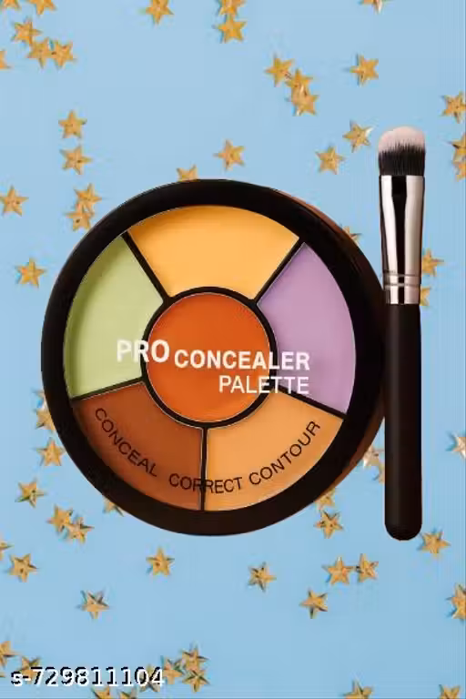 6In1 Concealer & Brush combo | Full Coverage for Hides Blemishes, Dark Circles & spot, Waterproof a14