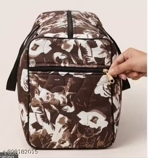 Stylish floral Quality travel duffle bag for women lightweight & spacious weekender bag