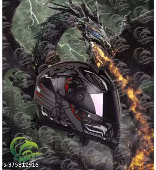 DALPHIN MODA ABS Material Shell Full Face Helmet, Unti UV Scratch resistance Motorbike Helmet .