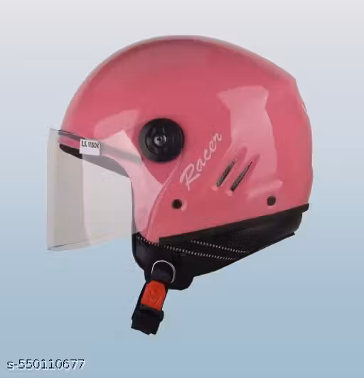 HALF FACE TRACK PINK ISI APPOVED HELMET