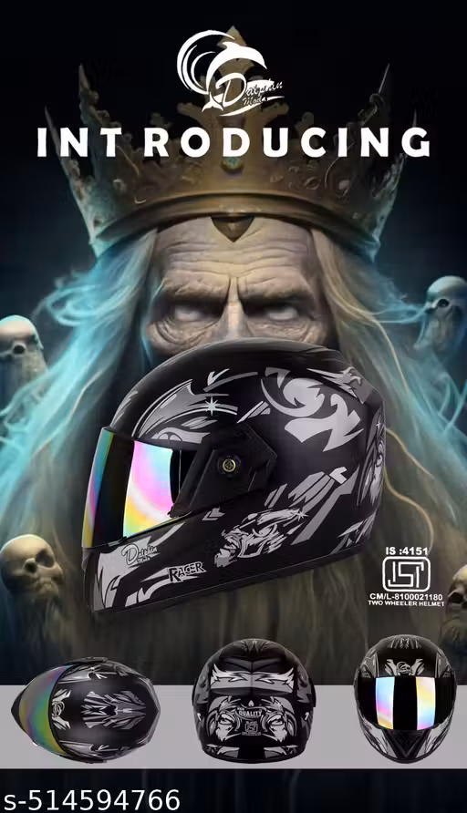 MEGA JAZZ RAINBOW ISI APPROVED UNBREAKABLE HELMET-037