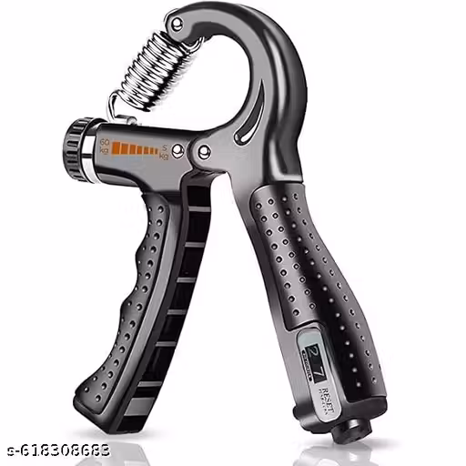 Fitnxt Hub@ Adjustable Counter Hand Gripper (5-60kg) Spring Hand Exerciser | Finger Exerciser| Hand Grip Strengthener(Multicolour)