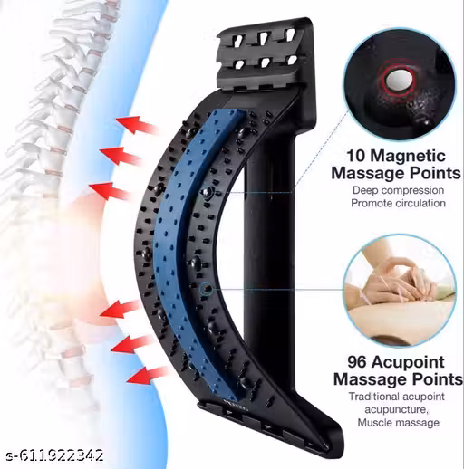 Magic Back Stretcher Lumbar Support Device for Upper and Lower Back Pain Relief For men, women and boys