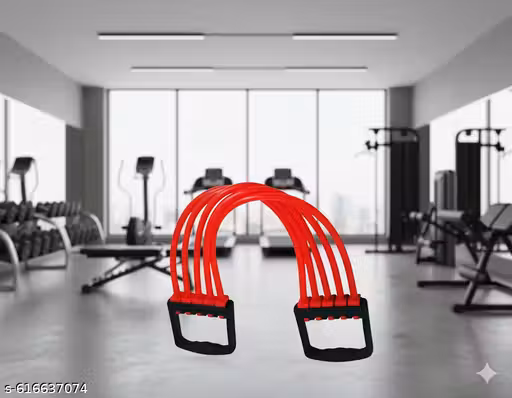 Fitnxt Hub@Adjustable Multi-Function 5 Rubber Tubes Chest Expander/Chest Developer/Rubber Rope/Chest Flexor/Muscle Pulling Exerciser/Muscle Workout Stretcher Home & Gym Equipment for Men & Women