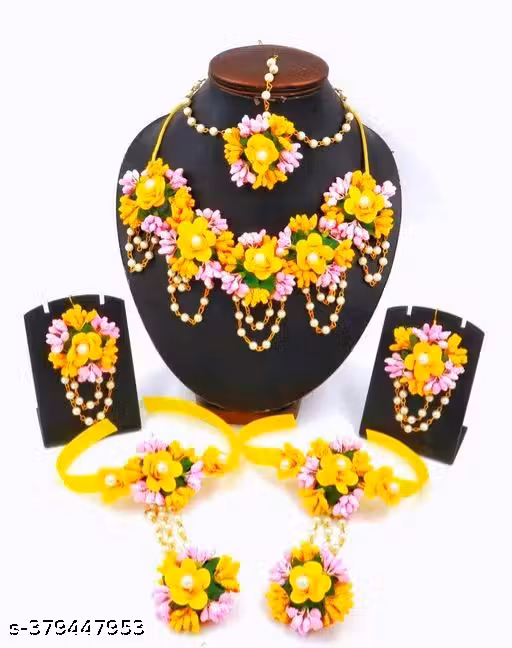 Haldi jewellery set