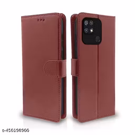 TS Mi Redmi 10 / Redmi 10 Power Flip Cover | PU Leather Finish | 360 Protection | Wallet & Stand | Strong Magnetic Flip Case for Mi Redmi 10 / Redmi 10 Power - BROWN