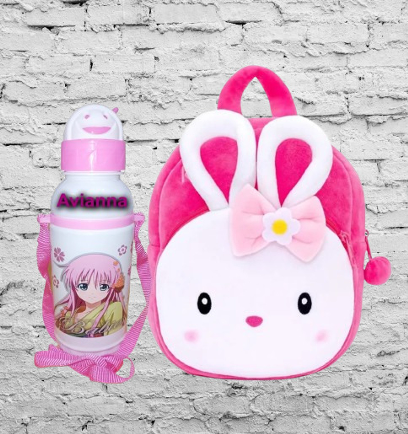 Avianna Konggi Kids School Bag Backpaks With Water Bottle Cartoon Design48 Backpack (Multicolor, 15 L)