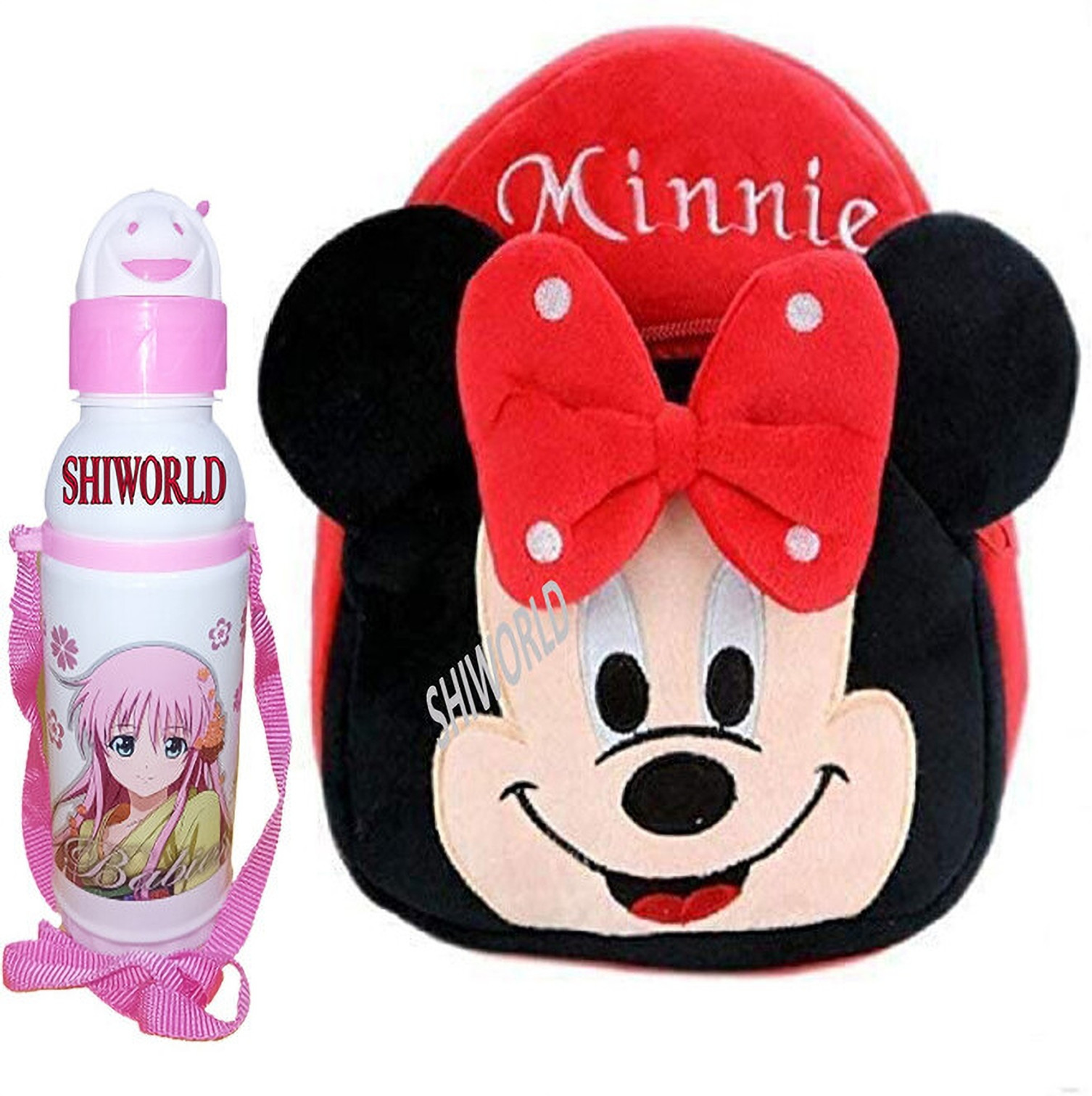 Avianna Red Minnie School Bag For Kids Girls & Boys Design40 School Bag (Multicolor, 15 L)