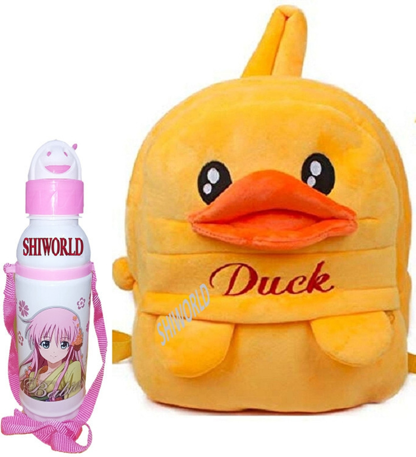 Avianna Duck Yellow School Bag For Kids Girls & Boys Design11 School Bag (Multicolor, 15 L)