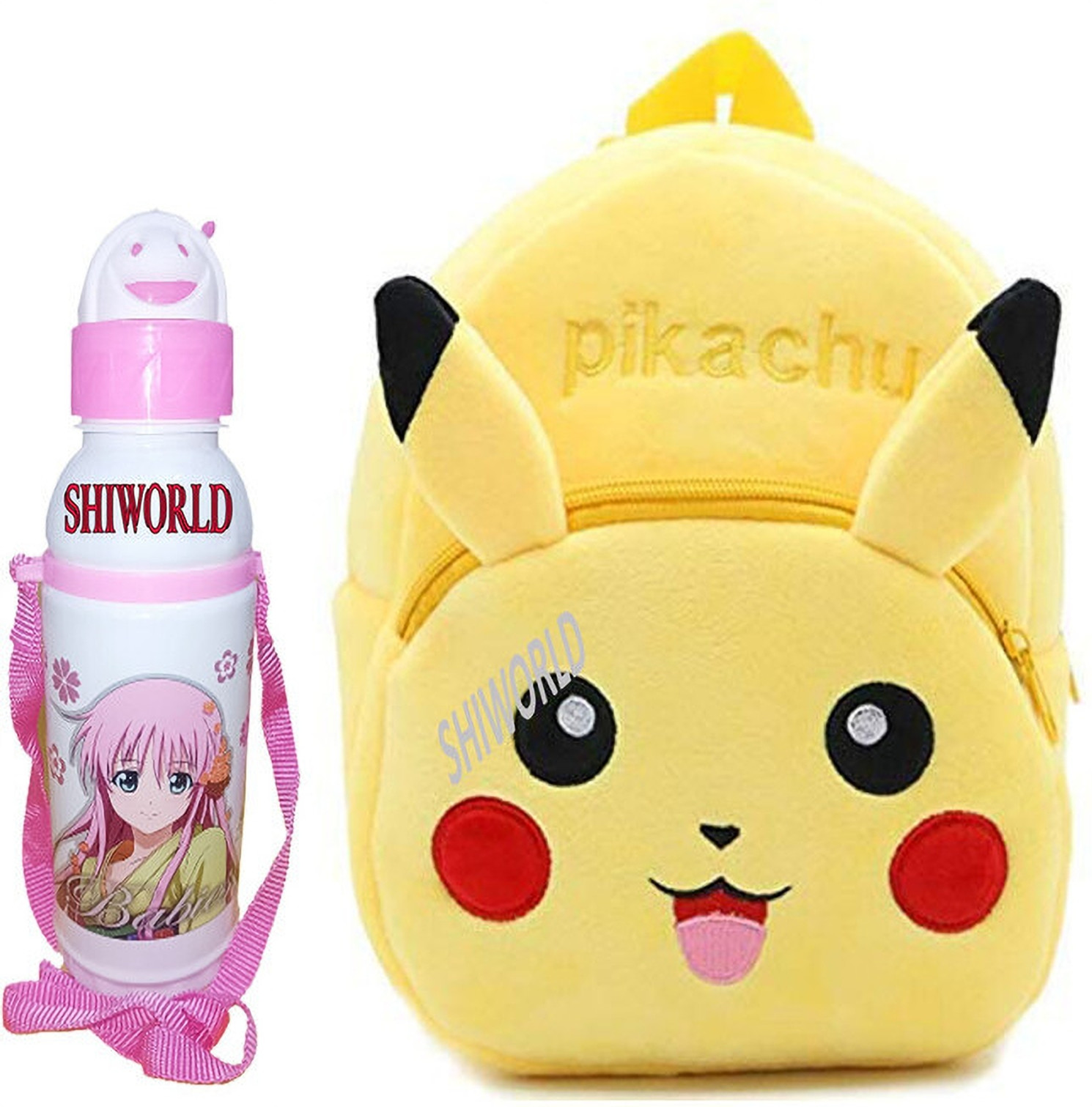 Avianna Pikachu School Bag For Kids Girls & Boys Design35 School Bag (Multicolor, 15 L)