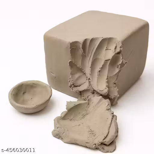 Natural air dry Terracotta Clay for Modelling, Sculpting & Pottery, Eco- Friendly Filtered & Cleaned Natural air dry Clay for Artwork,Shadu Terracotta Clay for Ganesha Idol, Art Craft & School Project/Premium Quality Terracotta Modelling Clay | Stone-Free