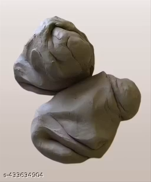 Terracotta Clay for Modelling, Sculpting, and Art & Craft Projects Air Dry Clay for Children & Professional Artists, Ready to Use Natural Eco Friendly Filtered Molding Clay | Air Dry Water-Based Terracotta Dough Grey Dough for Eco Friendly Ganesha Figurin