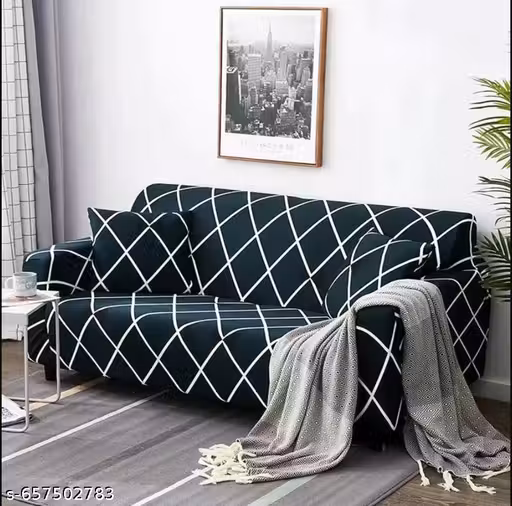 Stylish All Over 3 Seater Elastic Sofa Cover