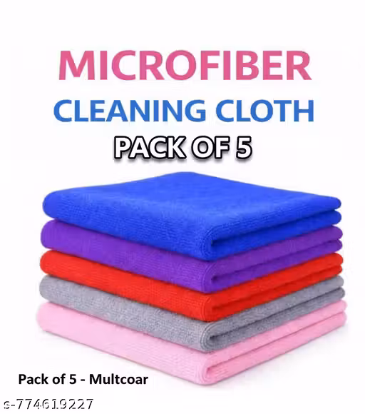 Ultra Soft Absorbent Microfiber Towel Set for Laptop, Glass and Kitchen Cleaning