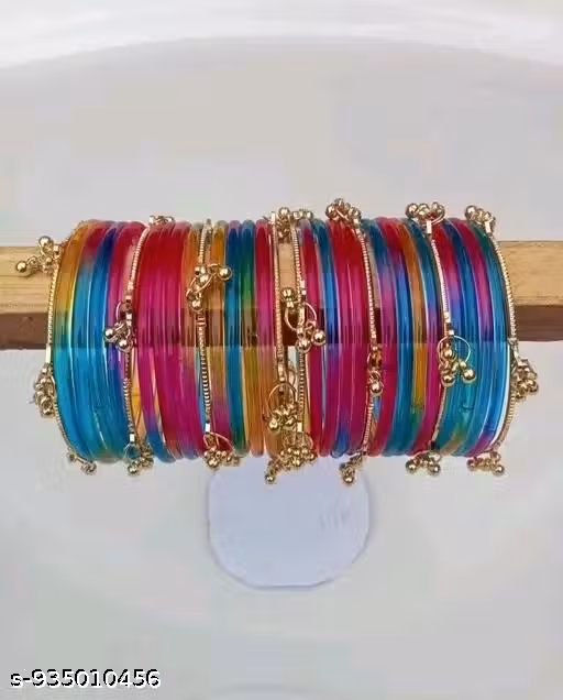 Trending Ghungroo Gold Plated Bangles for Woman and Girls kashmiri Bangles jelly bangles