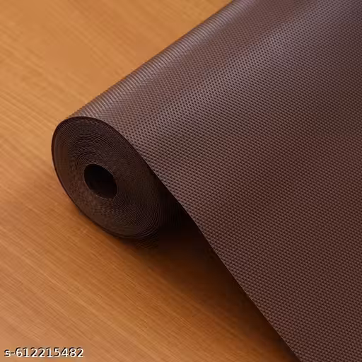Food Grade Washable Anti Slip Mat/Sheet for Fridge, Shelf Liner, Table, Kitchen Drawer mat (Brown, 45 * 300)