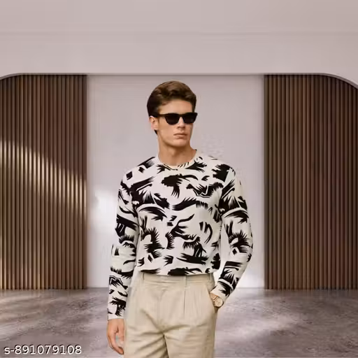 Trendy men's sweatshirt Men's fashion top Men's stylish wear Boys full sleeve t shirt
