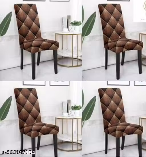 STRETCHABLE DINING CHAIR COVER 6 Pcs SET/ LOWEST PRICE GUARANTEE