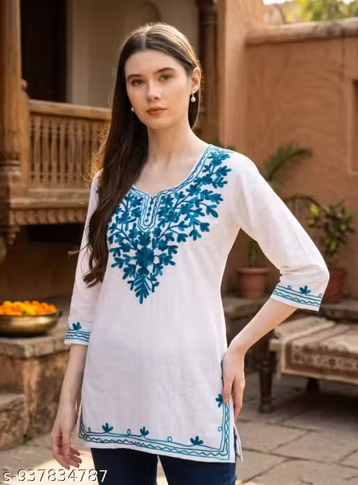 Kashmiri kurti/short kurti/kashmiri top/short top for women/girls