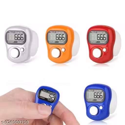 Naam Jap Counter | Mini Digital Tally Counter | Count Machine for Mantra Jap, Meditation & Cricket Umpire | Digital Counting Device (any random colour) [ pack of (5) I LCD Electronic Tally Counter I For Umpire, Prayer, Mantra, Gym set, Senior Citizens fin