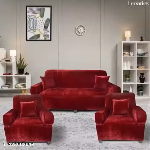 STRETCHABLE/FIVE SEATER (3+1+1) SOFA COVER / LOWEST PRICE GUARANTEE