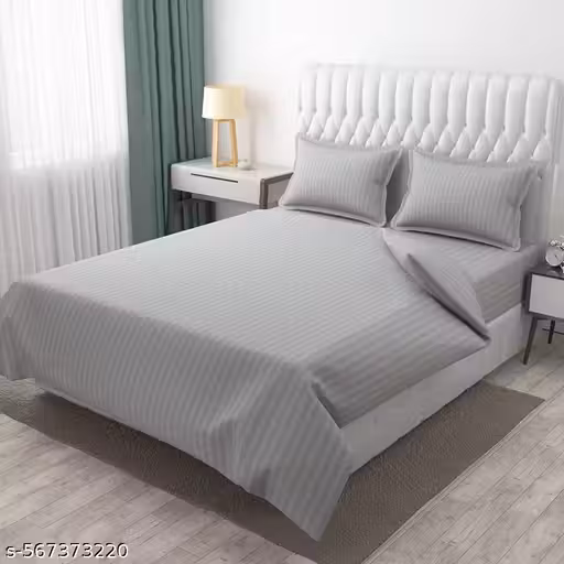 Plain stripes bedsheet