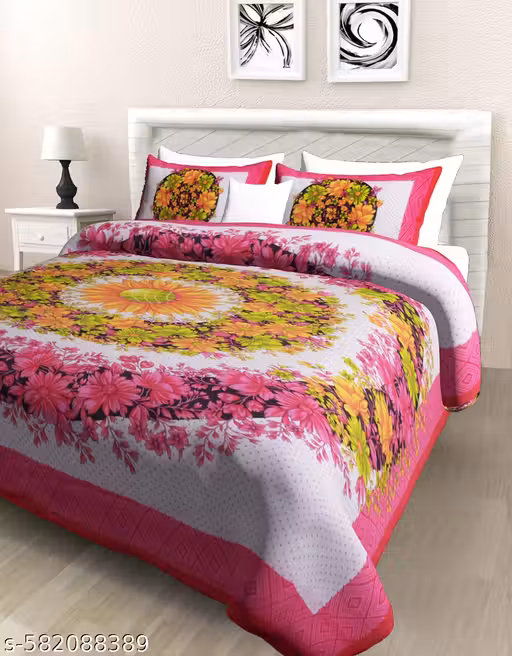 Jaipuri pannel bedding set