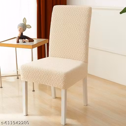 STRETCHABLE /EMBOSSED/DINING CHAIR COVER 6 Pcs SET/ LOWEST PRICE GUARANTEE