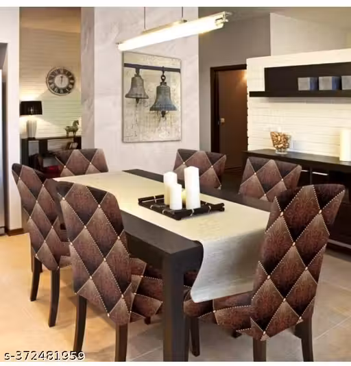 STRETCHABLE DINING CHAIR COVER 6 Pcs SET/ LOWEST PRICE GUARANTEE