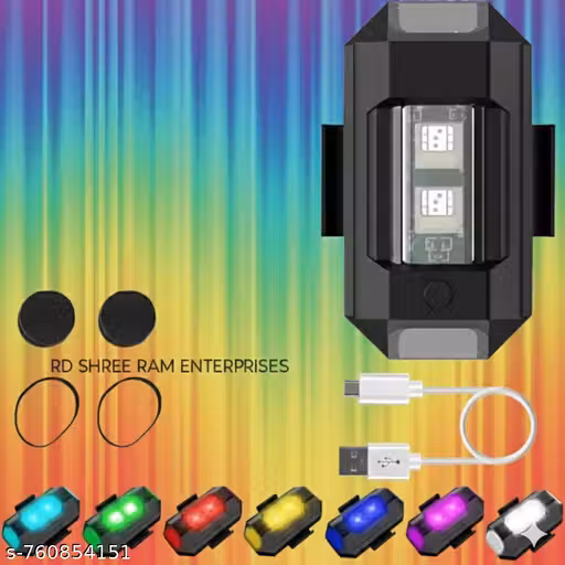 mini storbe light for bikes & Cars uses multi colours ( 1 Pcs set )