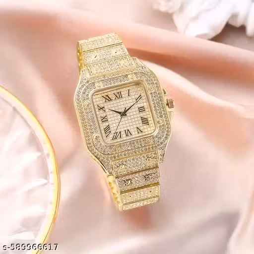 Luxury Hip Hop Iced Out Cz D I a m o n d C r y s t a l Mens Square Dial Digital Bands Q u a r t z Watch for Men Gift