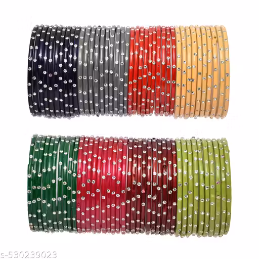 Multicolor traditional bangle set for ethnic | Ethnic wear bangles set with sparkling stones | Ethnic wear bangles | Ethnic wear bangles | Indian ethnic Bangles set |