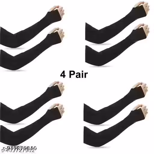 UV Sun Protection Arm Sleeves for Men & Women, UPF 50 Arm Cover for Biking,Cricket,Cycling, Golf, Outdoor Sports pack of 4