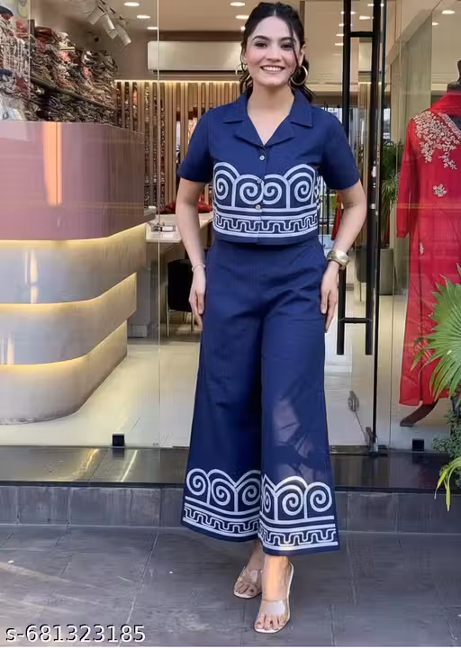 Co-ord Set in Premium Cotton with Chic Embroidery