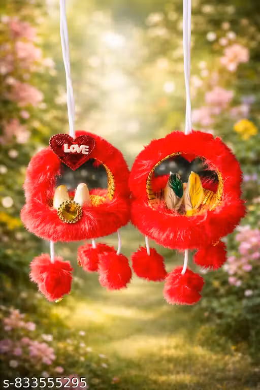 Romantic Love Birds Hanging Wall Decor | Couple Birds Decorative Hanging for Home Door Wall Decoration
