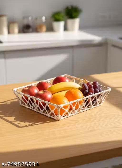 Multipurpose Storage Basket for Kitchen, Table & Shelf