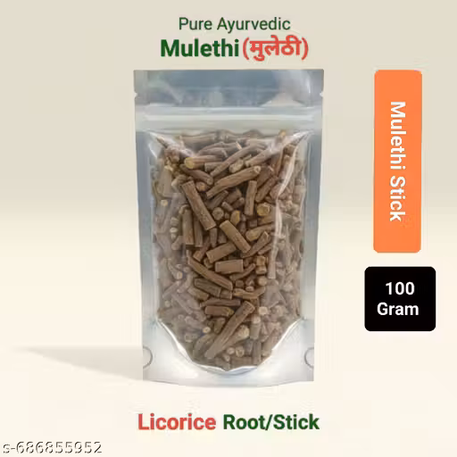 Ayurvedic Mulethi Root/stick (मुलेठी) | Natural Licorice Root(100 Gram)| Best for Cough,khansi Throat & Digestion, Natural Immunity Booster | (100g In Pack)