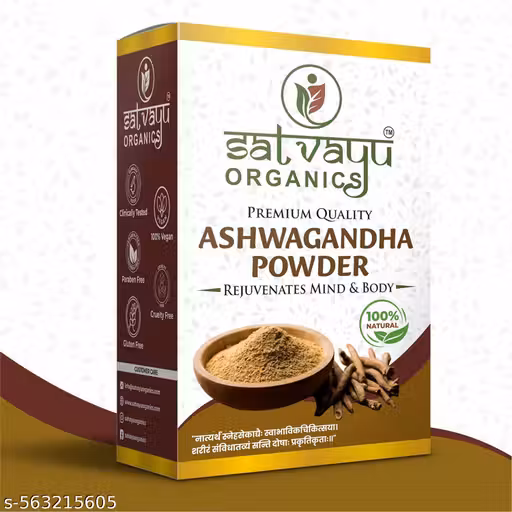 SATVAYU ORGANICS Ashwagandha Powder – 200g | Natural Immunity Booster & Stress Relief Supplement | Ayurvedic Herbal Powder for Men & Women | Enhances Energy, Strength & Vitality