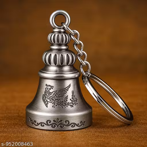 Determon Guardian Bell KeyChain for Bike and Car | Tibetan Key Chain Good Luck Key Chain