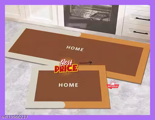 Kitchen Mats for Floor Anti Slip Waterproof Feet Comfort Kitchen Runner Floor Mat Standing Desk Mat Floor Mats for Kitchen, Set of 2