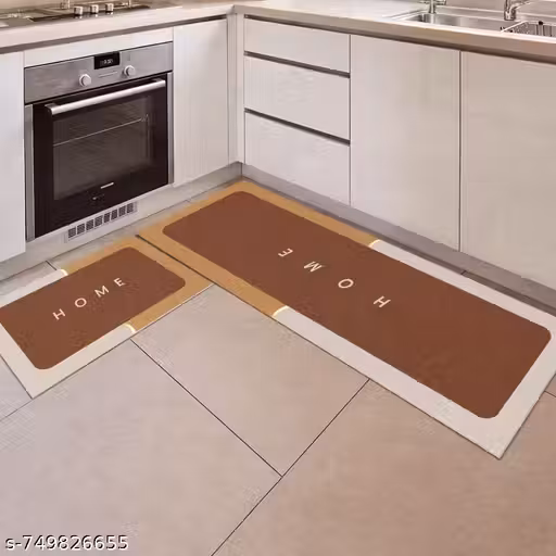 Kitchen Mats for Floor Anti Slip Waterproof Feet Comfort Kitchen Runner Floor Mat Standing Desk Mat Floor Mats for Kitchen, Set of 2