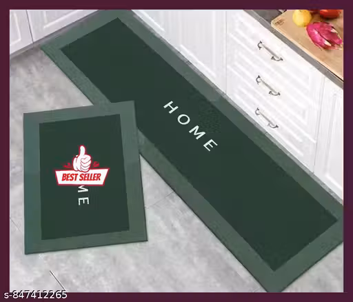 Kitchen Mats for Floor Anti Slip Waterproof Feet Comfort Kitchen Runner Floor Mat Standing Desk Mat Floor Mats for Kitchen, Set of 2