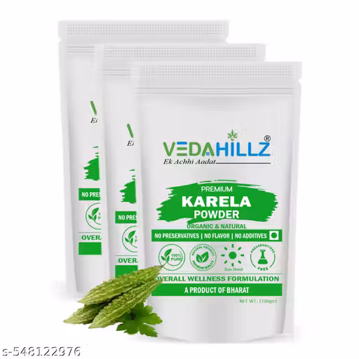 Vedahillz Pure Karela Powder - Supports Healthy Digestion & Immunity