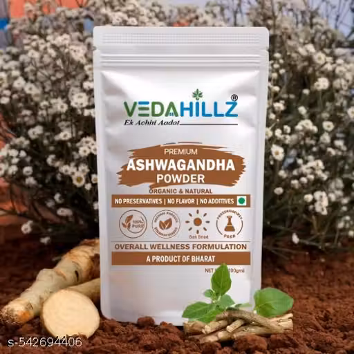 Vedahillz Ashwagandha Powder - Ashwagandha Root Powder - Withania Somnifera for Energy and Immunity System