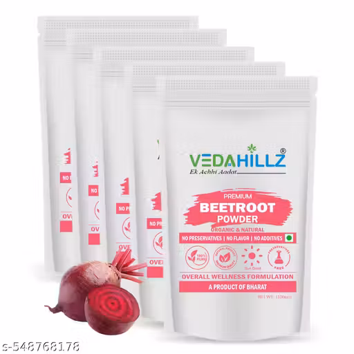 Vedahillz Freshly Ground Beetroot Powder for Smoothies & Juices