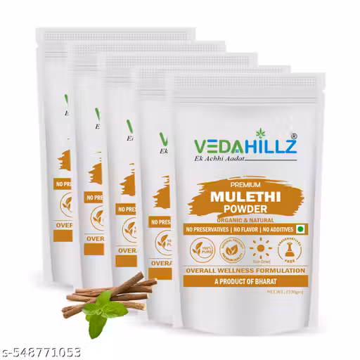 Vedahillz 100% Pure Mulethi Powder - Boosts Digestion and Reduces