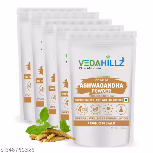 Vedahillz Natural Ashwagandha Root Powder | Herbal Supplement for Immunity & Wellness