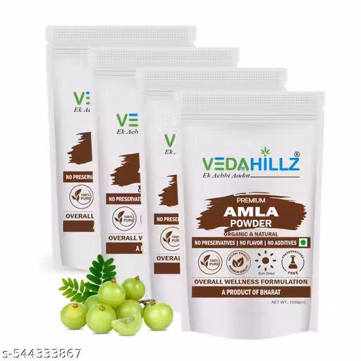 Vedahillz Pure Amla Powder - Dried Indian Gooseberry for Culinary and Nutritional Use