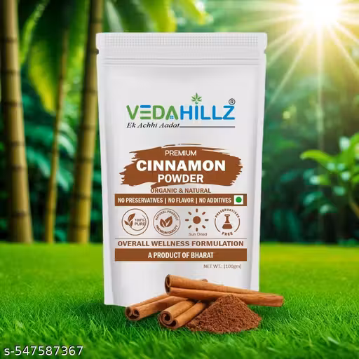 Vedahillz Cinnamon Powder - Dalchini Powder - Helps in Appetite & Cough
