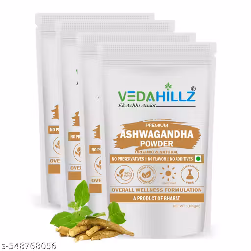Vedahillz Ayurvedic Ashwagandha Powder for Stress, Relaxation & Mental Clarity